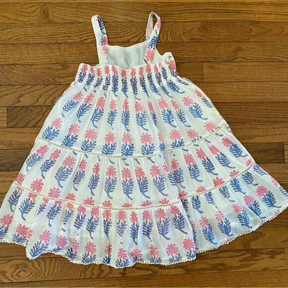 Oliphant Tuckernuck Resortwear Girls sz 4 Block Print Sundress EUC - Picture 11 of 13